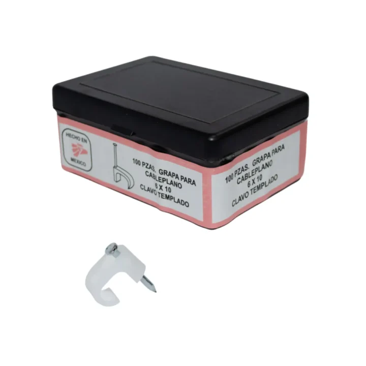 Grapas para Cable Plano 6x10 con Clavo Templado