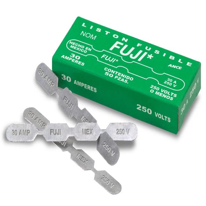 Listón Fusible Fuji 30 Amperes (Caja con 50 Piezas)