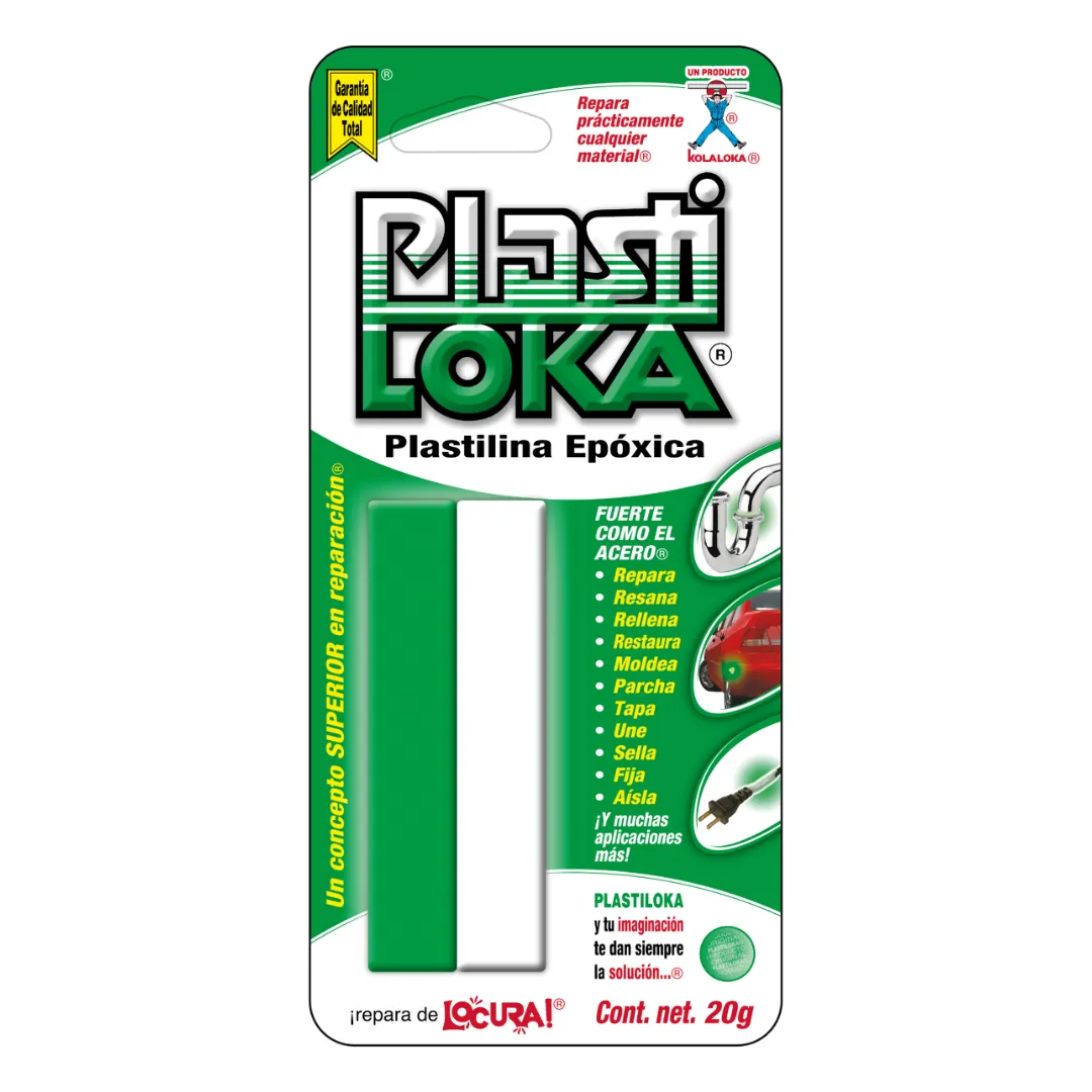 PlastiLoka Tradicional - Plastilina Epóxica de Máxima Resistencia Mecánica