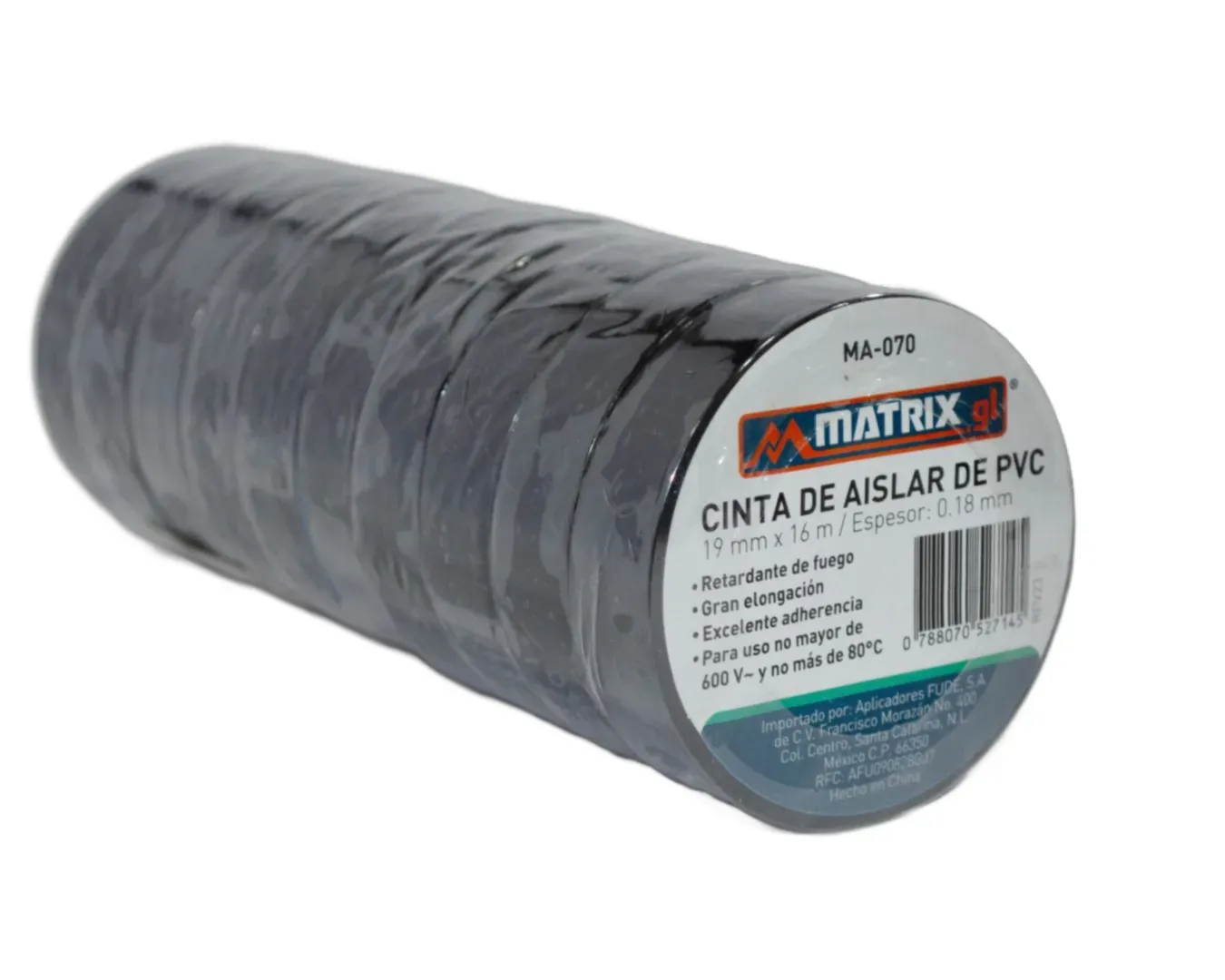 Cinta de Aislar con Retardante al Fuego Matrix GL